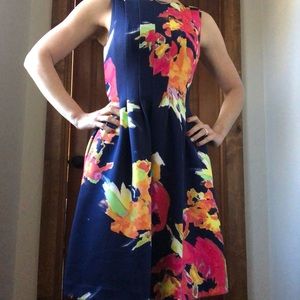 Vince Camuto blue floral dress